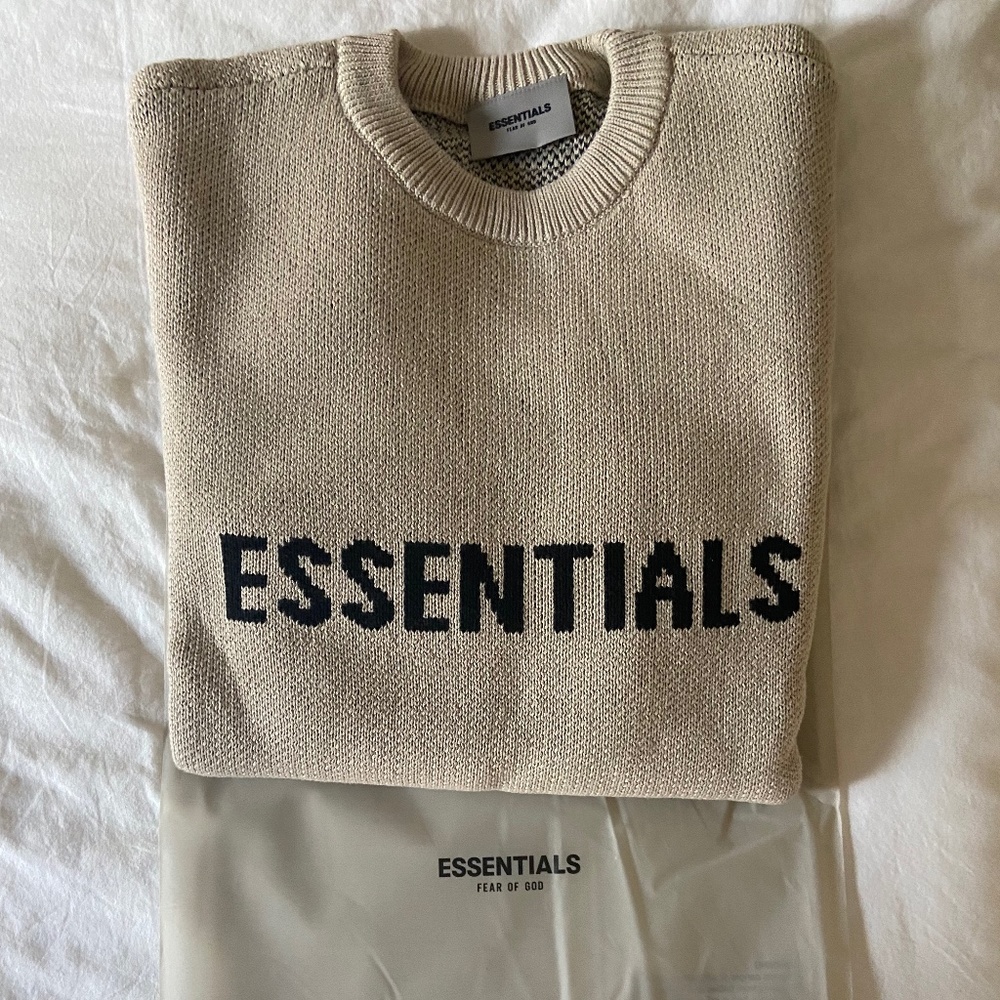 Fear of god  Exclusive Beige Knit Pullover Sweater
